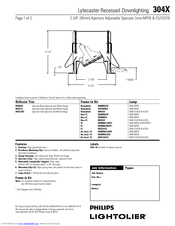 Lightolier Lytecaster 304X Specification