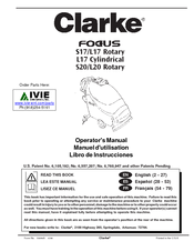 Clarke FOCUS S17 Rotary Operator's Manual