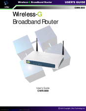 Cnet CWR-800 User Manual