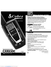 Cobra microTalk CXR850C Owner's Manual