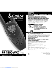 Cobra MICROTALK PR4800WXC Owner's Manual