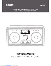 Coby CX-266 Instruction Manual