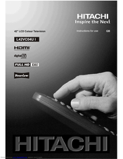 Hitachi L42VC04U I Instructions For Use Manual