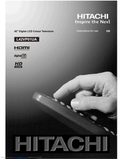 Hitachi L42VP01UA Instructions For Use Manual