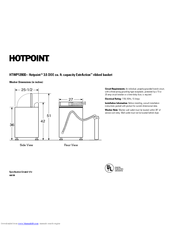Hotpoint HTWP1200DWW Specification Sheet