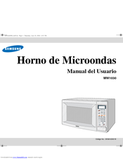 Samsung MW1030WE Manual Del Usuario