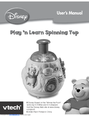 Vtech DISNEY Winnie The Pooh Play  n Learn Spinning Top User Manual