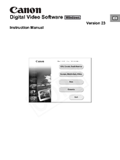 Canon Digital Video Software (Windows) Instruction Manual