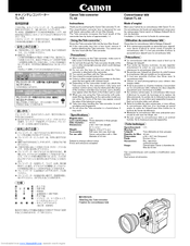 Canon TL-43 Instructions