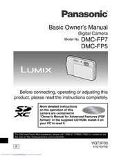 Panasonic Lumix DMC-FP7 Basic Owner's Manual