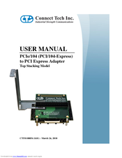 Connect Tech PCI/104-Express to PCI Express User Manual