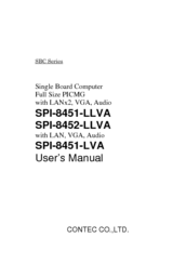 Contec SPI-8451-LVA User Manual