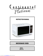 Continental Platinum Platinum CP41119 Instruction Manual