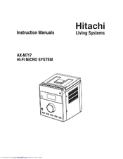 Hitachi AX-M717 s Instruction Manuals