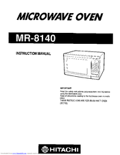 Hitachi MR-8140 Instruction Manual