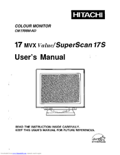 Hitachi 17MVX User Manual