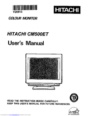 Hitachi CM500ET User Manual
