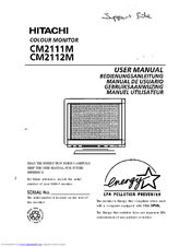 Hitachi CM2111M User Manual