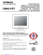 Hitachi CM621FET User Manual