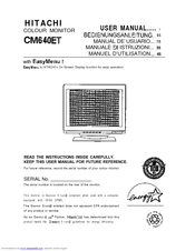 Hitachi CM640ET User Manual