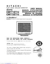Hitachi CM771EU User Manual