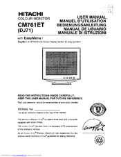 Hitachi CM761ET User Manual