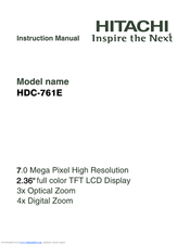 Hitachi HDC-761E Instruction Manual