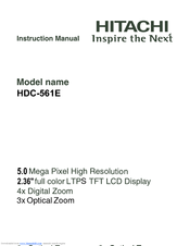 Hitachi HDC-561E Instruction Manual
