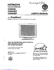 Hitachi CM802ET User Manual
