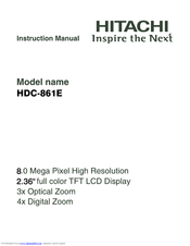 Hitachi HDC-861E Instruction Manual