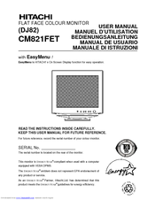 Hitachi CM821FET User Manual