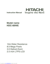 Hitachi HDC-88WE Instruction Manual