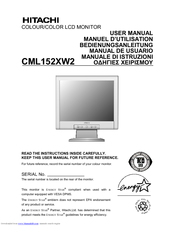 Hitachi CML152XW2 User Manual
