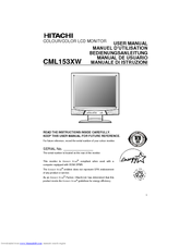 Hitachi CML153XW User Manual