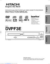 Hitachi DVPF3E Instruction Manual