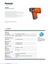Panasonic HX-WA10D Brochure