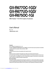 Gigabyte GV-R677OC-1GD User Manual