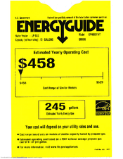 GE GP40S06TVT Energy Manual