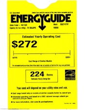 GE SG50T12TVT Energy Manual