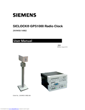 Siemens SICLOCK GPS1000 User Manual