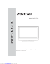 Curtis LCD3798 User Manual