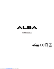 Alba Alba MPK8065BUK User Manual