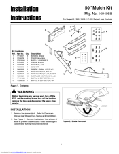 Simplicity 50” Mulch Kit Installation Instructions