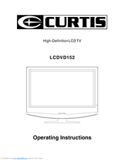 Curtis LCDVD152 Operating Instructions Manual