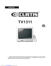 Curtis TV1311 Manual