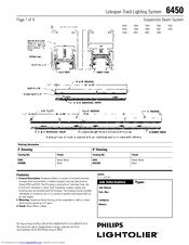 Lightolier Lytespan 6450 Specification
