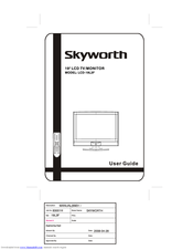 Skyworth LCD-19L3F User Manual