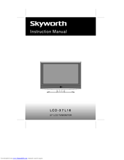 Skyworth LCD-37L16 Instruction Manual