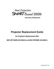 Smart Technologies SMART Board 2000i Projector replacement Projector Replacement Manual