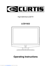 Curtis LCD1922 Operating Instructions Manual